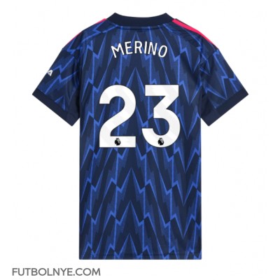 Camiseta Arsenal Mikel Merino #23 Visitante Equipación para mujer 2025-26 manga corta Camiseta Arsenal Mikel Merino #23 Visitante Equipación para mujer 2025-26 manga corta